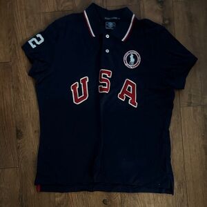 Ralph Lauren Dark Blue USA Polo Shirt
